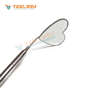 Miroir à cils en acier inoxydable universel en forme de cœur TEEJAY, pointe lisse, finition argentée, logo personnalisé, DHL FEDEX - Product Image 4