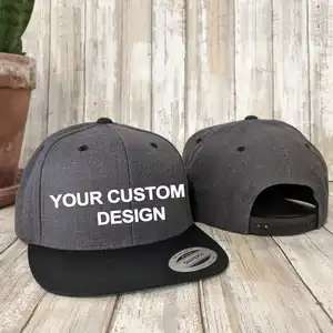 Custom Two Tone Classic Snapback Gorras Yupoong 6089M, Personalized Branded Logo Flat Brim Sport Caps, OEM Vietnam Headwear Caps