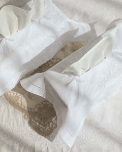 Boîte à mouchoirs brodée florale blanche, couverture rectangulaire, 100% coton, haute qualité, avec ruban, décoration de la maison, hôtel, livraison gratuite - Product Image 3