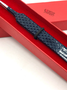 Pinzas de extensión de pestañas con revestimiento en polvo de Medianoche de 45 grados de acero inoxidable de alta calidad, nuevo estilo, agarre de diamante, Belleza - Product Image 2