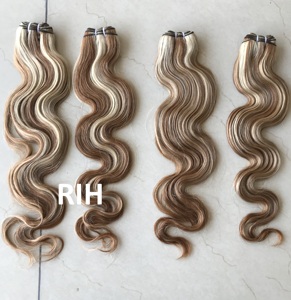 Malaysian Cuticle Aligned Wholesale Color No. #30/613 <b>Body</b> <b>Wave</b> 24" Inch Cambodian Human Hair Bundle's Extension's Vendors Weave - Product Image 4