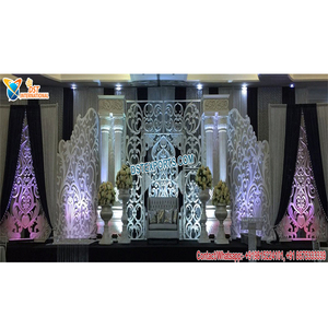 Scène de réception de mariage Bollywood haut de gamme en fibre optique – Meilleure scène de cérémonie de mariage en fibre optique – Scène de mariage contemporaine de luxe – Grandes scènes de mariage aux États-Unis - Product Image 1