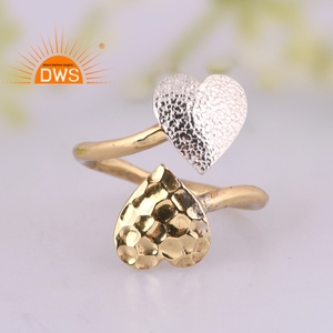 แหวนทองชุบดีไซน์รูปหัวใจทันสมัยปี 2026 สำหรับแหวนออกแบบเอง ผู้ผลิตเครื่องประดับแฟชั่น - Product Image 5