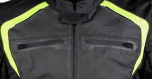 2024 venta al por mayor de calidad Premium chaqueta de cuero de bolsillo de manga larga de tela reflectante Strung IV Pro chaqueta de motocicleta para hombres - Product Image 4