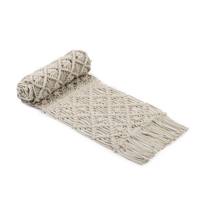 Caminos de mesa de punto macramé con patrón geométrico al por mayor al mejor precio ofrecido - Product Image 2