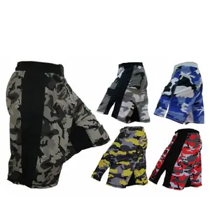 Camouflage Printing MMA Shorts Wholesale Price Fight Breathable Men Fashion Elastic Band MMA Shorts