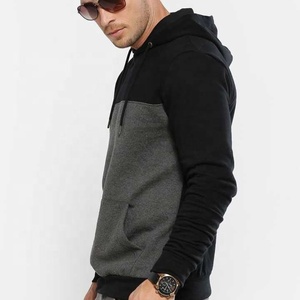 Sweat à capuche en mélange de coton pour hommes, pull deux tons, vente en gros, 2022 - Product Image 1