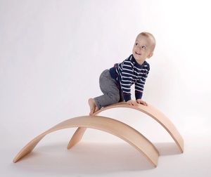 Shenniu — planche d'équilibre en bois Waldorf, planche à bascule/planche d'équilibre de Yoga pour les enfants et les tout-petits - Product Image 3