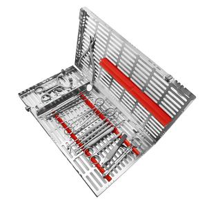 Ensemble de chirurgie dentaire de base, instruments chirurgicaux en acier inoxydable, manuel, 13 pièces - Product Image 1