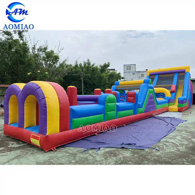 Inflatable World's Largest Cheap Inflatable Obstacle Course Unique Design Stormbaan Inflatable Obstacle Course For Adults