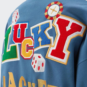 Veste bomber en cuir 100% pour homme, coupe classique, design à blocs de couleur, style varsity, vente chaude - Product Image 4