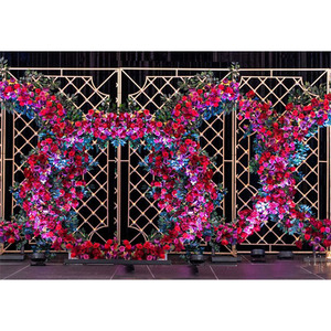 ผนังตกแต่งงานแต่งงานด้วยเทียนสุดหรูจากสหรัฐอเมริกา ผนังโลหะสำหรับตกแต่งเวทีงานแต่งงานที่ดีที่สุด ผนังเทียนสำหรับเวทีงานแต่งงานที่สง่างามจากสหรัฐอเมริกา - Product Image 1