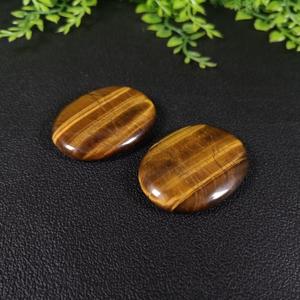 Piedra de Ojo de Tigre Dorado, Cristal de Cuarzo, Ágata Pulida, Estilo Feng Shui, Piedra de la Preocupación para la Sanación de Chakras, Energía de Cristal, Piedra para el Pulgar - Product Image 3