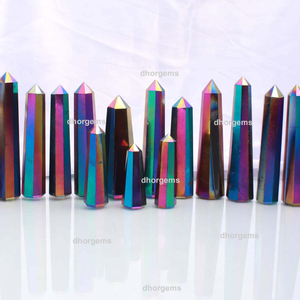 Puntas de Cuarzo Cristalinas con Forma de Corazón, Aura de Ángel, Extra Grandes |   Cuarzo Aura Púrpura: Set Mayorista de Gemas Curativas - Product Image 4