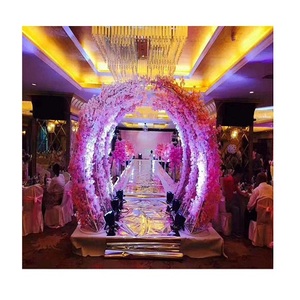 Wedding Party Ceremony Stage Backdrop Iron <b>Arch</b> Stand Props Metal Iron Ring U Shape Stand with Flower Backdrop - Product Image 1
