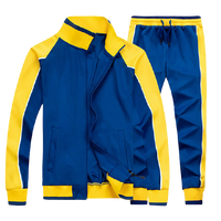 Ensemble de survêtement décontracté d'hiver pour homme, deux pièces, grande taille, avec sweat à capuche uni et pantalon harem léger
