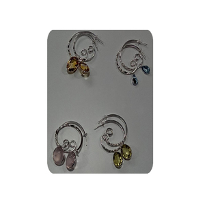 Wholesale Custom New Design 925 <b>Sterling</b> <b>Silver</b> Women Gemstone Earring - Product Image 1