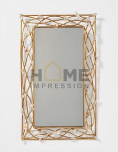 Miroirs muraux décoratifs contemporains de luxe faits à la main en aluminium forgé en forme d'œil, durables - Product Image 5