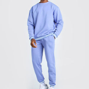 Chándales de ropa deportiva de diseño personalizado OEM, material personalizado de lana de algodón, conjuntos de dos piezas de Color sólido, chándal para hombre a la venta - Product Image 1