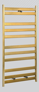 Dolcepan Nouveau chauffe-serviettes en aluminium doré 700x450mm Alimenté au gaz pour hôtel et usage commercial - Product Image 2