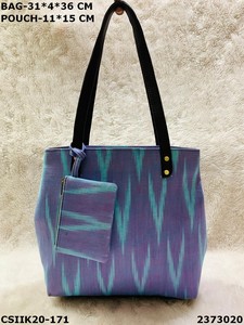 Sacs de soirée élégants Craftstages International Designer imprimés Ikkat Combo avec doublure en coton pratique pour femmes soucieuses de la mode - Product Image 2