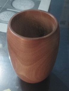 Support votif en bois pour décoration de la maison Conteneur de bougie élégant en bois naturel - Product Image 3