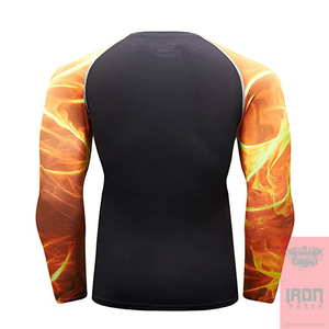 New Arrival Men's Short Sleeve Rash Guard Customizable Plain Polyester/Nylon Sports Gear BJJRash Guard-Factory Wholesale - Product Image 6