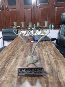 Candelabro de latón de alta calidad, suministros de Iglesia, Brassworld, India, todos los tamaños - Product Image 5