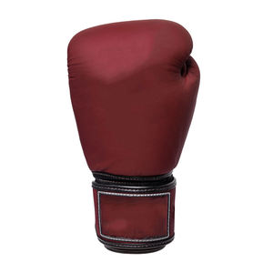 Gants de boxe en cuir PU, couleur Maroon, professionnel, 12 OZ, 100 pièces, avec étiquette personnalisée - Product Image 3