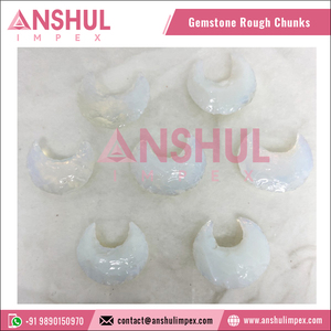 Puntas de flecha de cristal de ópalo hechas a mano, forma de Luna, 1 pulgada - Product Image 3