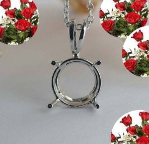 ชุดง่ามปลายแหลมรูปทรงกลม,จี้เงินสเตอร์ลิงสำหรับค้นหา - Product Image 1