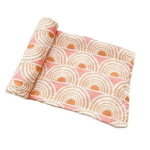 OEM Good Quality <b>Muslin</b> Blankets Hot Selling Customized Baby Adjustable Swaddle Wrap - Product Image 1
