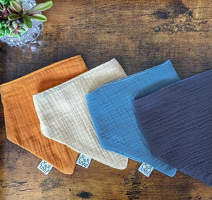 Baberos de Color y tamaño personalizados, Bandana de algodón de nuevo diseño a granel para bebé - Product Image 2