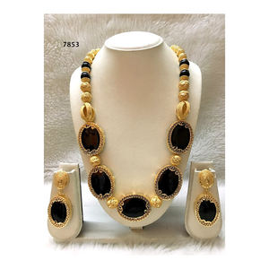 Ensembles de bijoux de mode plaqués or faits à la main pour les fêtes d'anniversaire de fiançailles de mariage pour les occasions de cadeaux inspirés par l'Afrique - Product Image 1