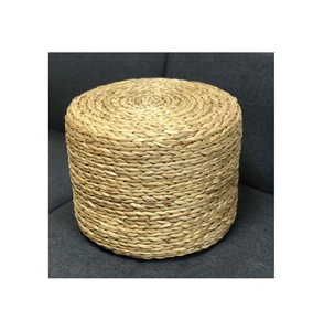 Pufs otomanos hechos de agua natural, jacinto, algas marinas, yute suministrado desde Vietnam, tejido natural, fuerte y duradero - Product Image 6