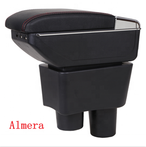 Nouveau Design en cuir noir voiture Center Console accoudoir boîte de rangement Solution de stockage élégante pour Hyundai <span class=keywords><strong>Getz</strong></span> - Product Image 3