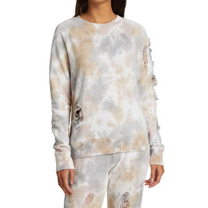 Nueva moda mujer Venta caliente ropa de gimnasio última moda alta calidad Tie Dye sudaderas para mujeres - Product Image 3