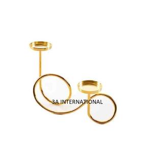 Top Trending Ocasión Decoración del hogar Iluminación Decoración Soporte de vela Portavelas dorado Acabado antiguo y costo Pilar de vela - Product Image 1