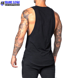 เสื้อกล้ามถักสำหรับผู้ชายไซส์พิเศษผ้าฝ้าย100% ซักแห้งเร็วระบายอากาศได้ดีกำหนดโลโก้ได้ตามต้องการ - Product Image 3