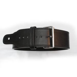 GENUINE BLACK <b>LEATHER</b> Durable Weightlifting & Powerlifting <b>Belt</b> in SINGLE PRONG STYLE with Custom Logo Custom Sizes for GIRLS - Product Image 5