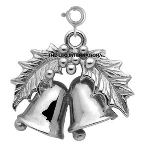 Campanas Navideñas Metálicas de Diseño Brillante, Campanas Decorativas Navideñas de Aluminio Plateado para Decoración del Hogar y Bodas - Product Image 1