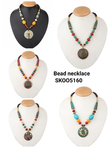 Collar de Piedras Grandes con Cuentas Estilo Boho Indio SK NOOR SONS para Mujer, Accesorio Colorido y Elegante para Complementar Atuendos, Fabricación de Joyería - Product Image 2