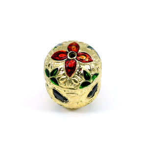 Cuentas Indias de Labradorita Natural, Cuentas Redondas de Diseño Hechas a Mano, 57.60 Quilates, 24x19 mm, 6x4 mm, Gemas Ishu - Product Image 1