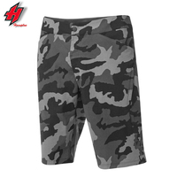 Shorts de vélo de montagne pour hommes, shorts de VTT amples avec doublure rembourrée, shorts de VTT noirs Fox Downhill