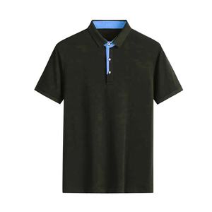 Camiseta clásica de golf de manga corta para hombre, camiseta informal de ajuste regular antiarrugas para Polos, Camisetas de talla grande con logotipo personalizado estampado, venta al por mayor - Product Image 5