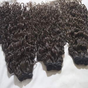 Extensions de cheveux indiens Remy naturels, couleur naturelle, 1 pièce, Deep Wave - Product Image 1