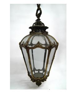 <b>Gold</b> Metal and Glass Geometric <b>Lantern</b> for Home Decoration Elegant Candle Holders & Jars for Christmas for Festive Décor - Product Image 4