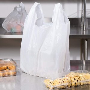 Hot Products 2026 Plain packaging and storage plastic t-shirt shopping <b>bag</b> - Product Image 4