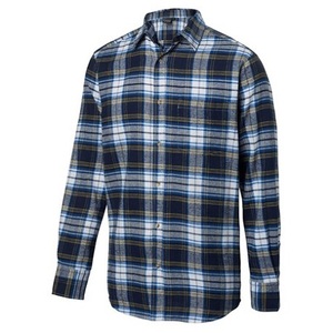 Chemise à manches longues pour homme en flanelle à carreaux 100% coton, décontractée, écologique, prix compétitif, Bangladesh - Product Image 1