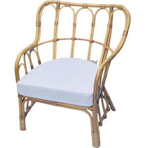 Chaise vintage en rotin naturel pour l'intérieur, meubles de salon - Product Image 3